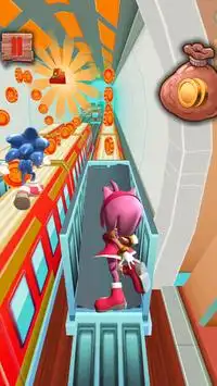 Subway Sonic Crash Run Screen Shot 0