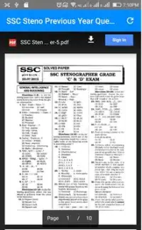 SSC Steno Question Paper pdf Screen Shot 2