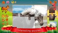 Puzzles about horses Screen Shot 2