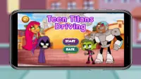 Teen Titans Driving Game Screen Shot 0