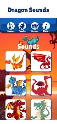 6下の子供のためのドラゴンゲーム Screen Shot 1