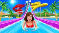 zwariowany pływanie basen wodny park 3D Screen Shot 1