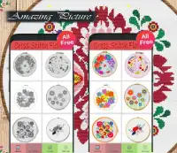 Cross Stitch Flowers Coloring By Number-Pixel Art Screen Shot 1