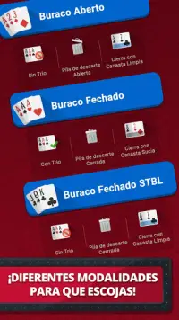 Buraco Real - Juego de Cartas Screen Shot 2