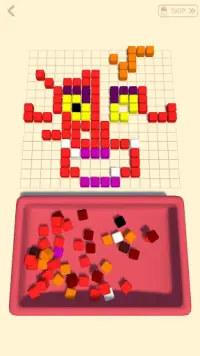 Cubes Art - Assemble object unique puzzle Screen Shot 0