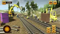 ट्रेन निर्माण क्रेन सिम्युलेटर 17 & बिल्डर 3 डी Screen Shot 7