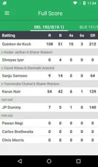 IPL Season 9 - Live Score Screen Shot 6