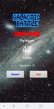 Galactic Battle Screen Shot 2