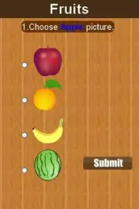 Fruits name for kids Screen Shot 1