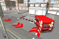 City Pizza Delivery Van Screen Shot 0