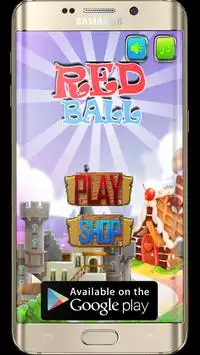 Angry Red Ball Game Screen Shot 1