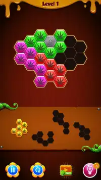 Hexa Block Puzzle Hexagon Weed Game Screen Shot 2