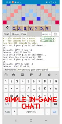 Internet Scrabble Club (ONLY 3 MB!) Screen Shot 1