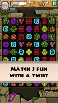 Aztec Temple Quest - Match 3 Puzzle Game Screen Shot 0