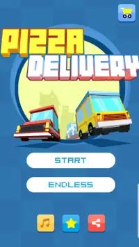 Pizza Delivery- Car Crossing Screen Shot 0
