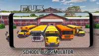 स्कूल के दिन - स्कूल बस ड्राइविंग सिम्युलेटर 3 डी Screen Shot 1