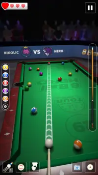 8 Ball Hero – Pool ビリヤードパズルゲーム Screen Shot 1