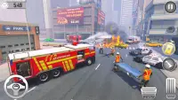 xe cứu hỏa: lính cứu hỏa Screen Shot 0