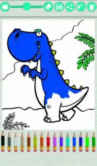 Livro dinossauros para colorir Screen Shot 5