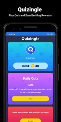 Quizingle - Play Quiz and Earn Screen Shot 0