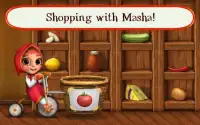 Masha Bear Grocery Shopping Games for Girls & Boys Screen Shot 5