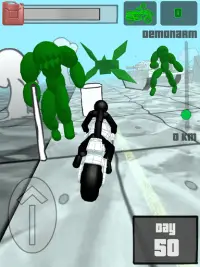 Stickman Zombie: Motorcycle Ra Screen Shot 19