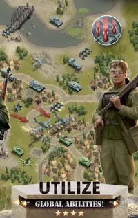 1944 Burning Bridges - a WW2 Strategy War Game Screen Shot 3