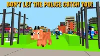 Cube City: Dog Simulator 3D Screen Shot 2