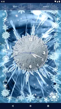 Snowflake Stars Live Wallpaper Screen Shot 2