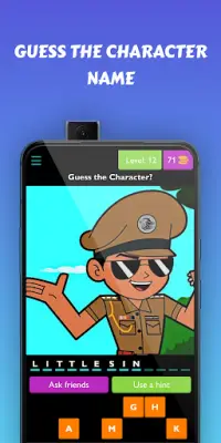 Singham Little Quiz Game Screen Shot 0