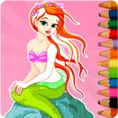 Mermaid Princess Coloring