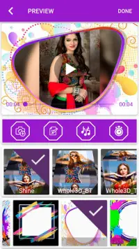Happy Holi Video Maker with Song: Holi Photo Maker Screen Shot 0
