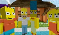The Simpsons hid and run Mod For Minecraft PE Screen Shot 1