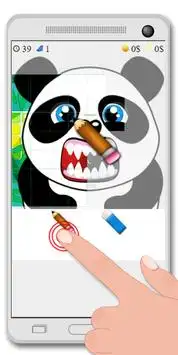 Panda bear dentist jogos Screen Shot 2