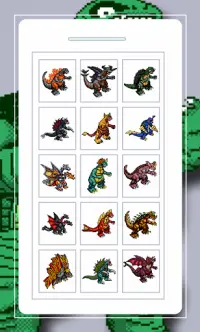 Kaiju Pixel Art Colored By Number Screen Shot 0