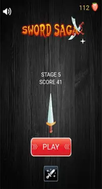 Sword Saga - Free Knife Hit Ninja Arcade Game Screen Shot 0