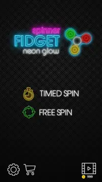 Fidget spinner neon blask joke app Screen Shot 0
