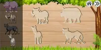 बच्चों के लिए जानवरों की शैक्षिक पहेली खेल Screen Shot 2
