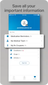 WebMD: Check Symptoms, Rx Savings, & Find Doctors Screen Shot 4