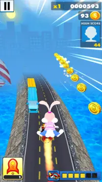 Rabbit Run: Bunny Rabbit Running Games Screen Shot 6