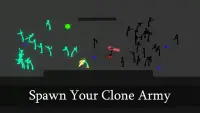 Stickman Clone War: Stickman Ragdoll Fight Slow Mo Screen Shot 1