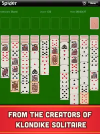 Spider Solitaire Screen Shot 9