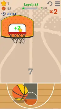 Sfida di tiro al basket Screen Shot 1