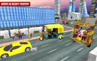 Stadt Tuk Tuk Auto Rikscha Taxi Treiber 3D Screen Shot 6