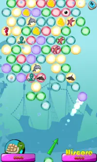 Undersea Bubble Shooter Screen Shot 0