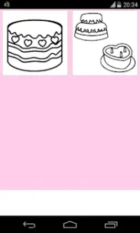 cake coloring pages Screen Shot 2
