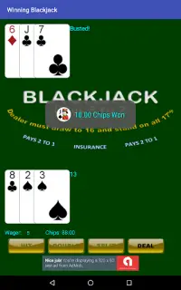 Winning Blackjack Screen Shot 14