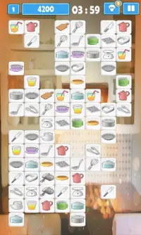Kitchen Mahjong Classic: Match Tools Screen Shot 1