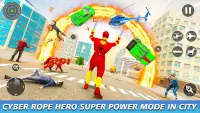 Cyber Rope Hero in Spider Game Screen Shot 2