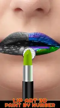 Lip Art 3D Paint By Number - PixelArt Coloring Screen Shot 2